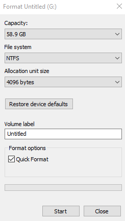 format thumb drive for mac and pc