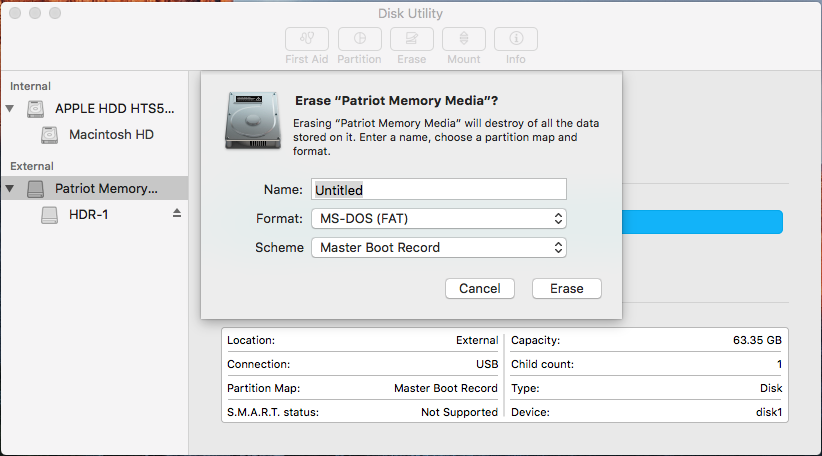 how should i format a usb drive for mac